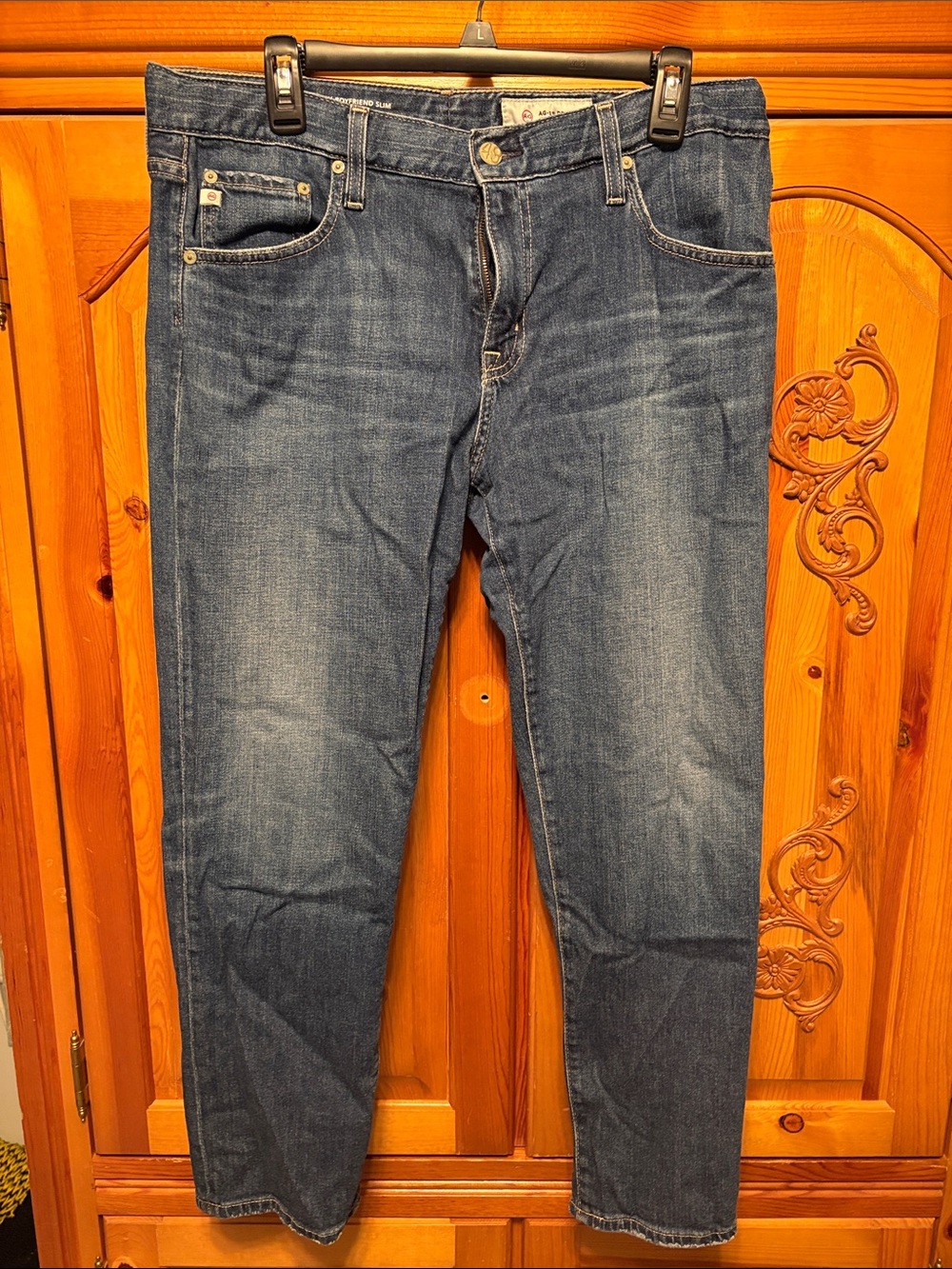 Ag Adriano Goldschmied Slouchy slim Jeans in Blue Wash